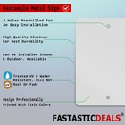 Vertical Metal Sign Multiple Sizes Private Roads No Outside Off Vehicles Allowed