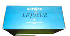 Vintage French Liqueur Decanter Shot Glass Set Cristallerie Darques France