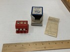 Vtg Brodi Slot Machine Mini Gambling Toy Red 30   s-40   s With Game Rules And Box