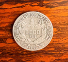 1931 Brazil Liberty Head Brazilian Silver 2 000 Reis Coin   9