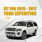 Fit 2015-17 Ford Expedition Driver Bottom Perforated Leather Seat Cover Black Ed