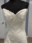 Marisa Wedding Dress Size 10 Silk Lace Mermaid Train Ivory