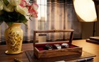 Handmade Solid Rosewood Watch Box 5 Slot Antique Display Storage Case