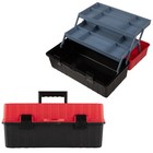 Plastic Tool Box Organizer - 15 94-inch 3-tier Portable Toolbox Or Tackle Box   