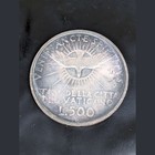 1963 Vatican 500 Lire Silver Coin Sede Vacante Uncirculated Papal Dove       