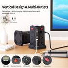 Surge Protector Power Strip Tower With 5 Usb Ports And Night Light  10ft Extensi