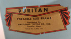 Puritan Portable Rug Hooking Frame Mayflower Textile Co Vintage