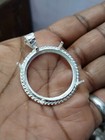 925 Sterling Silver Round Pendant Setting Prong Jewelry Making Tools Coin Bezel