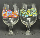 4 New Belgium Brewing Tulip Beer Glasses 2013 2017 2018 Steampunk Bicycle