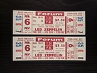 Set Of 2 Led Zeppelin Concert Tickets Feb 6 1975 Montreal Forum Reproduction