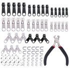 85pcs Fix Zipper Zip Slider Repair Instant Diy Kit Removable Rescue Replacement