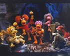 Vintage Fraggle Rock Lot - Signed Photo  Gobo Plush  Tote Bag  Happy Meal Toys