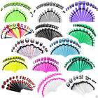 36pcs Ear Gauge Taper Stretching Kit Ear Plugs Tunnels Expander Piercing 14g-00g