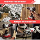 Pack 20 Volt 8 0ah Lithium-ion Battery For Porter Cable 20v Max Pcc680l  red 