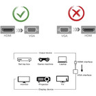 Hdmi To Vga Adapter 1080p Full Hd Male To Female Video Converter For Pc Laptop