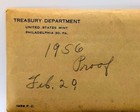 1956 Proof Set Silver Uncirculated Coins Us Mint Lot Original Envelope Mq