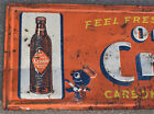 Vintage 1940s Feel Fresh Drink Orange Crush Soda Pop Crushy Advertising Sign