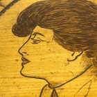 Pyrography Hand Drawn And Applied Burnt Wood Antique Technique Inside And Out