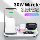 Wireless Fast Charger Charging Pad Stand Dock For Samsung Galaxy Iphone Phone