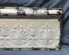 One 19x48 Antique Shabby Tin Metal Ceiling Border Acanthus Leaf Trim 1929-22b
