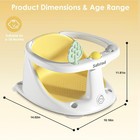 Baby Bath Seat With Bath Cap  Comfortable Baby Bath Chair For Babies 6 Months   