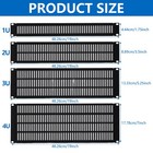 Metal Blank Rack Mount Panel Spacer 1u 2u 3u 4u Vented For 19  Server Cabinet