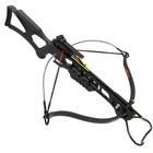 175 Lb Black Hunting Crossbow   2 Arrows bolts Rail Lube   Rope Cocking Device