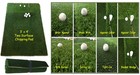 Golf Chipping Practice Mat     Simulated Apron   Rough Turf     3 x4  Training Aid