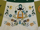 Vintage 1950 stablecloth - Country Fair Design - Sun Glo - Unused 
