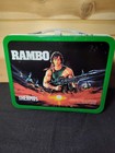 Rambo Vintage Thermos 1985 Metal Lunch Box W  Thermos     Sylvester Stallone
