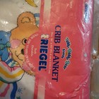 New In Package Vintage Teddy Beddy Bear   Friends Crib Blanket 36x45