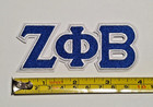 Zeta Phi Beta Sorority 3 75x1 5  Embroidered Iron-on Sew On Patch