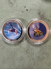 Lot Of 2  2010 Zambia 1000 Kwacha Silver Proof Deadly Bugs Colorized Coin Bees