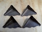 Set Of 4 Antique Vintage Brass Corners