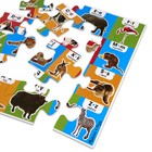 Melissa   Doug Animal Alphabet Floor Puzzle  easy-clean Surface Promotes Hand   