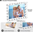 3 Pack Acrylic Picture Photo Frame Magnetic 5x7 Freestanding For Desktop Display
