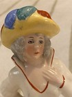 Vintage Half Doll   Pin Cushion Figurine   hand Painted   From Germany   rare