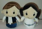 Hallmark Itty Bittys Set Han Solo   Princess Leia Star Wars Stuffed Animal Toys
