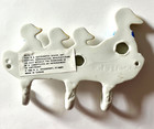 Ceramic Blue Bowed Goose Vtg Towel Apron Key Holder Country Wall Hook 1986