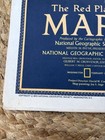 National Geographic Society The Red Planet Mars Map Poster February 1973