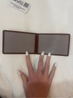 Louis Vuitton Brown Leather Card Id Holder Wallet