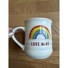 Lgbtq Pride Mug  love Wins  Rainbow Ceramic Coffee Mug By Sheffield Home