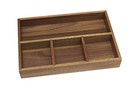  Organizer Tray  4-compartments  12  X 8  X 1 3 4  1 8  X 12  X 8  Acacia