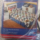 Vtg Northwest Nfl Team Blanket Nos Gameday Print 72x90 Twin Full All Teams Read