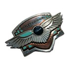 1992 Vintage Harley Davidson  the Western Spirit  Belt Buckle Pewter Made In Usa