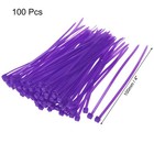 Nylon Cable Ties 4 Inch Self-locking Zip Ties 0 09  Width Purple 100pcs