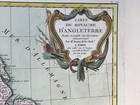 England 1771 Bonne   Lattre Large Antique Engraved Map In Colors 18th Century 