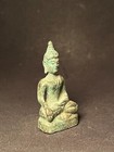 Old Thai Buddha Amulet Bronze  Phra Chiang Saen  sing 2 