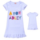 Kids  A For Adley Popular Youtuber Girls Dress Sleepwear Pyjamas Home Nightdress
