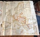 2 National Geographic Maps  1920 Europe After Paris Peace Conference   1921 Asia